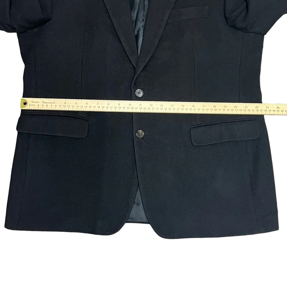 Ralph Ralph Lauren Loro Piana Jacket Men’s 44R Camel Hair Suit Coat Italy Black - Picture 8 of 11